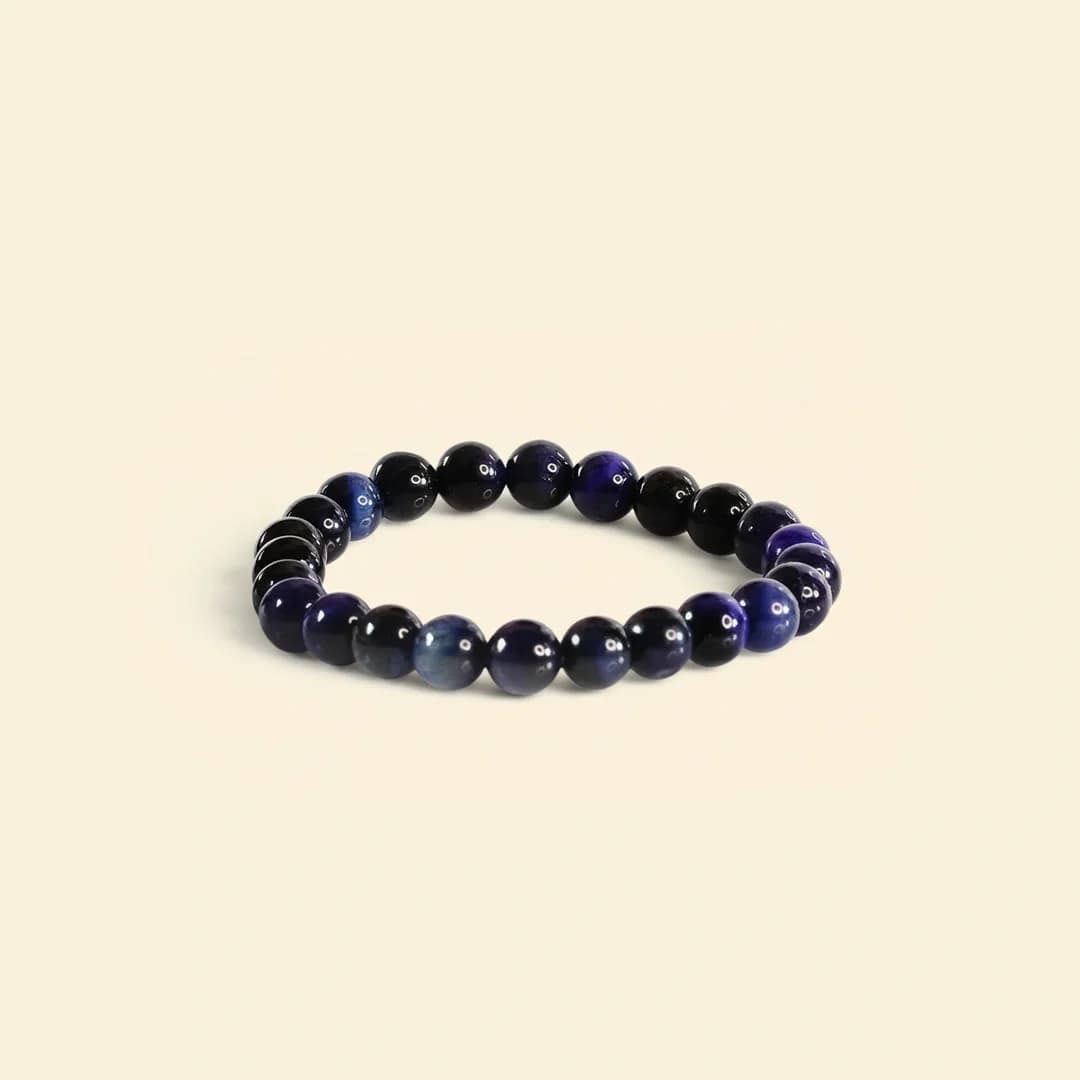 Star Blue Tiger Eye Bracelet - With Certificate